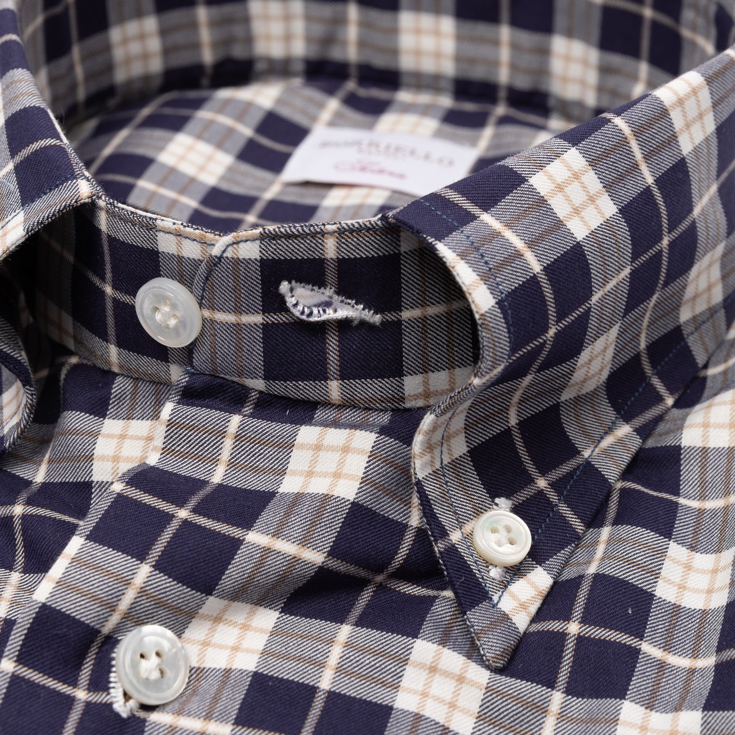 Checked Shirt "Country Nobility" with Cocktail Cuff - handmade